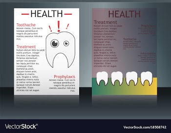 Health care and medical poster brochure flyer vector image