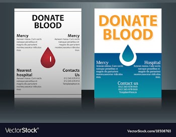 Health care and medical poster brochure flyer vector image
