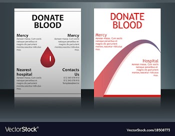 Health care and medical poster brochure flyer vector image