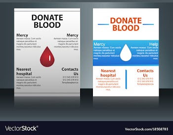 Health care and medical poster brochure flyer vector image