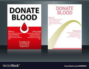 Health care and medical poster brochure flyer vector image