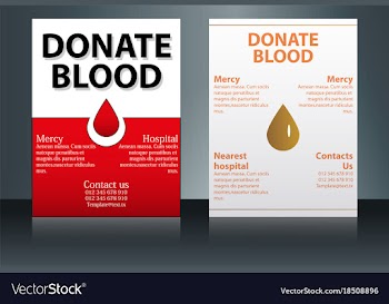 Health care and medical poster brochure flyer vector image