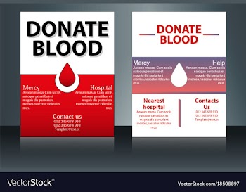 Health care and medical poster brochure flyer vector image
