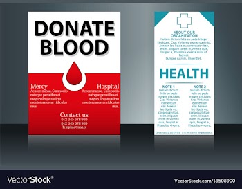 Health care and medical poster brochure flyer vector image