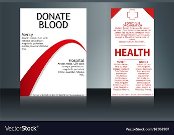 Health care and medical poster brochure flyer vector image