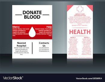 Health care and medical poster brochure flyer vector image