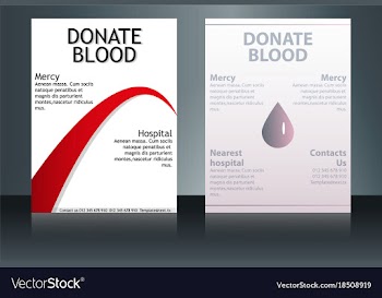 Health care and medical poster brochure flyer vector image