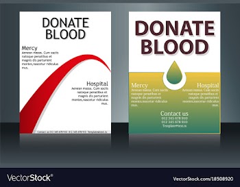 Health care and medical poster brochure flyer vector image