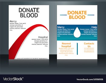 Health care and medical poster brochure flyer vector image