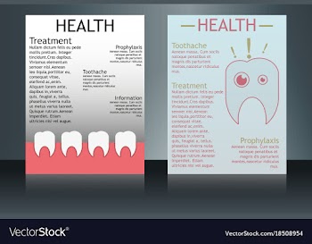 Health care and medical poster brochure flyer vector image