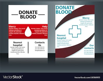 Health care and medical poster brochure flyer vector image