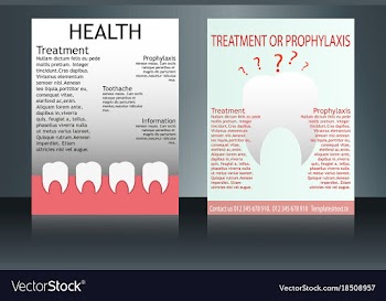 Health care and medical poster brochure flyer vector image