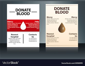 Health care and medical poster brochure flyer vector image