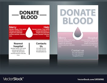 Health care and medical poster brochure flyer vector image
