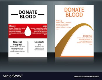 Health care and medical poster brochure flyer vector image