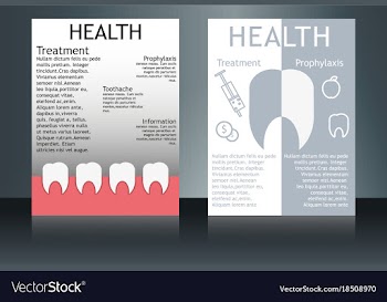 Health care and medical poster brochure flyer vector image