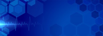 Health care background banner with medical electrocardiogram Free Vector
