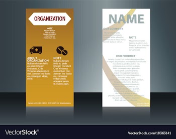 Health care brochure for clinic with doctors vector image