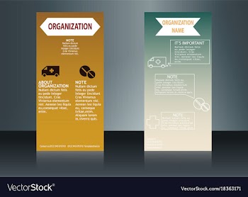 Health care brochure for clinic with doctors vector image