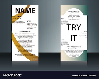 Health care brochure for clinic with doctors vector image