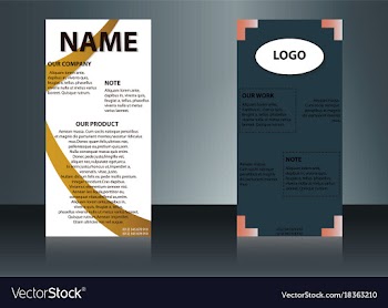 Health care brochure for clinic with doctors vector image