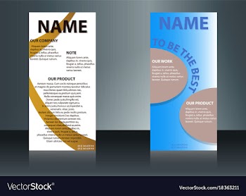 Health care brochure for clinic with doctors vector image