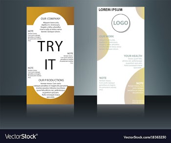 Health care brochure for clinic with doctors vector image