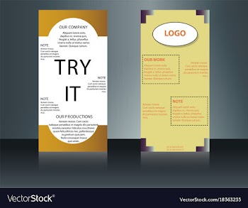 Health care brochure for clinic with doctors vector image