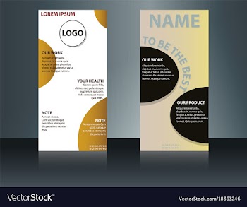 Health care brochure for clinic with doctors vector image
