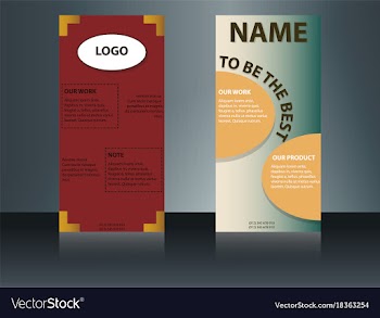 Health care brochure for clinic with doctors vector image