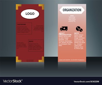 Health care brochure for clinic with doctors vector image