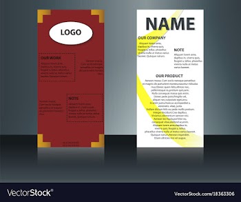 Health care brochure for clinic with doctors vector image