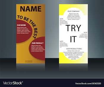 Health care brochure for clinic with doctors vector image