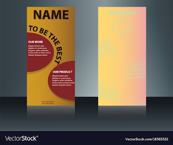 Health care brochure for clinic with doctors vector image
