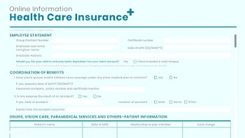 Health care insurance online information vector | Free  vector - 2309168