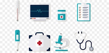 Health Care Medicine Physician - Vector medical kits first aid sign stethoscope 