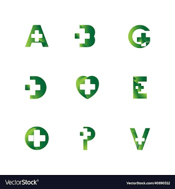 health letter logo bundle design