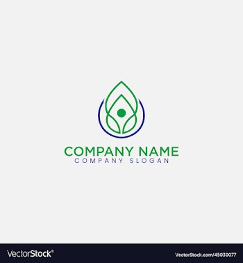 health logo with people icon abstract organic vect