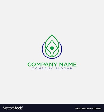 health logo with people icon abstract organic vect