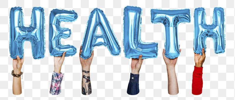 Health png, letter foil balloon, | Free PNG - rawpixel