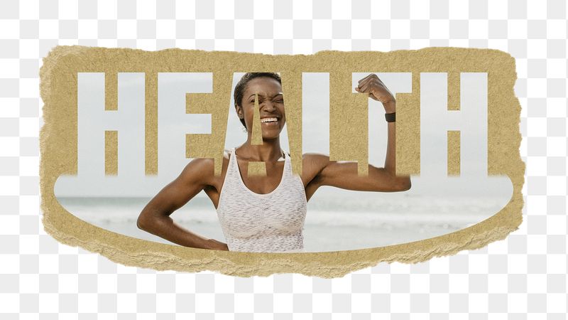 Health png word sticker, ripped | Free PNG - rawpixel