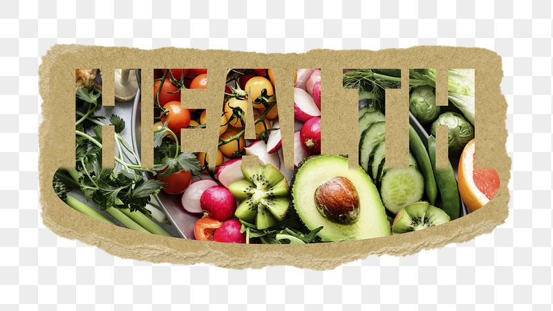 Health png word sticker, ripped | Free PNG - rawpixel
