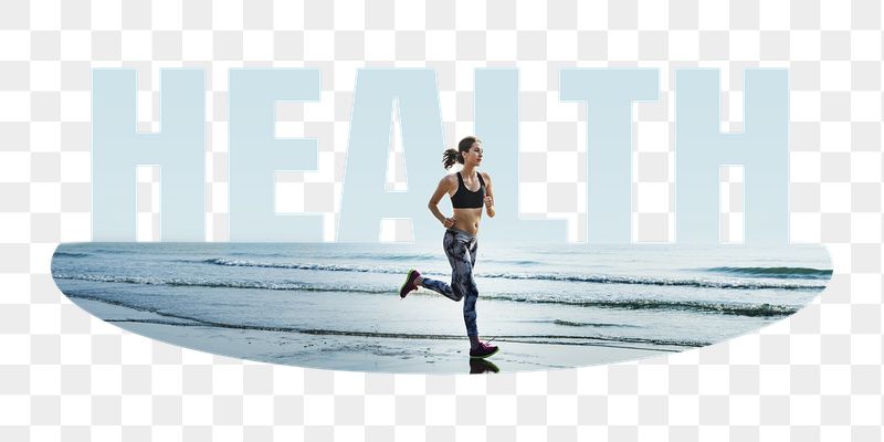 Health png word sticker, running | Free PNG - rawpixel