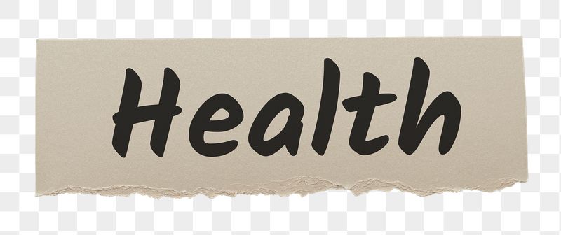 Health png word sticker typography, | Free PNG - rawpixel
