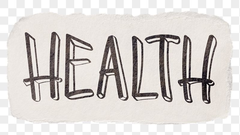 Health png word sticker typography, | Free PNG - rawpixel