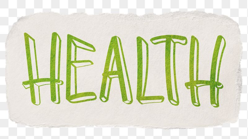 Health png word sticker typography, | Free PNG - rawpixel