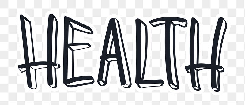Health png word sticker typography, | Free PNG - rawpixel