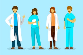 Health professional collection Free Vector