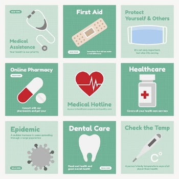 Health social media post template, | Free Vector - rawpixel