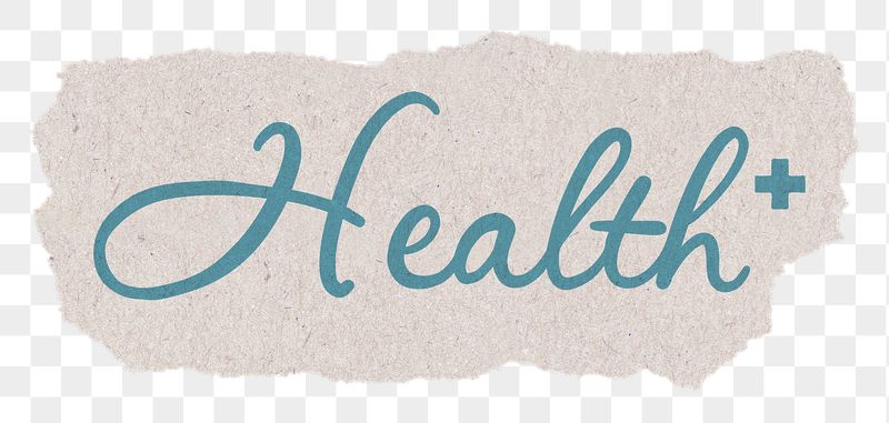 Health sticker png, ripped paper, | Free PNG - rawpixel